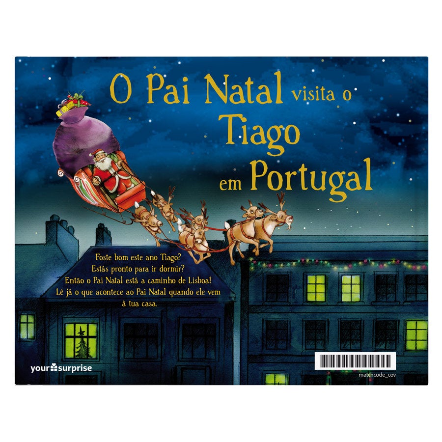 Livro infantil personalizado - Pai Natal está a chegar