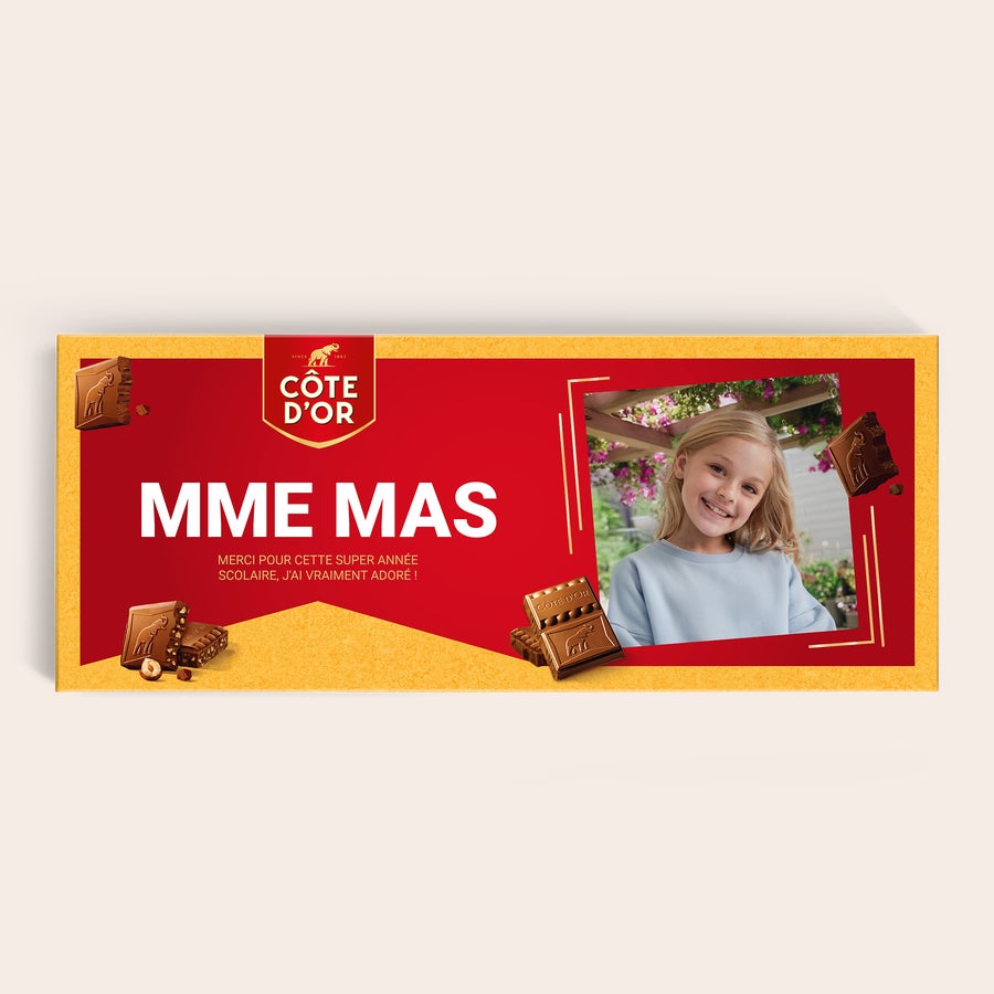 Méga tablette de chocolat Côte d'Or personnalisée Méga tablette de chocolat Côte d'Or personnalisée