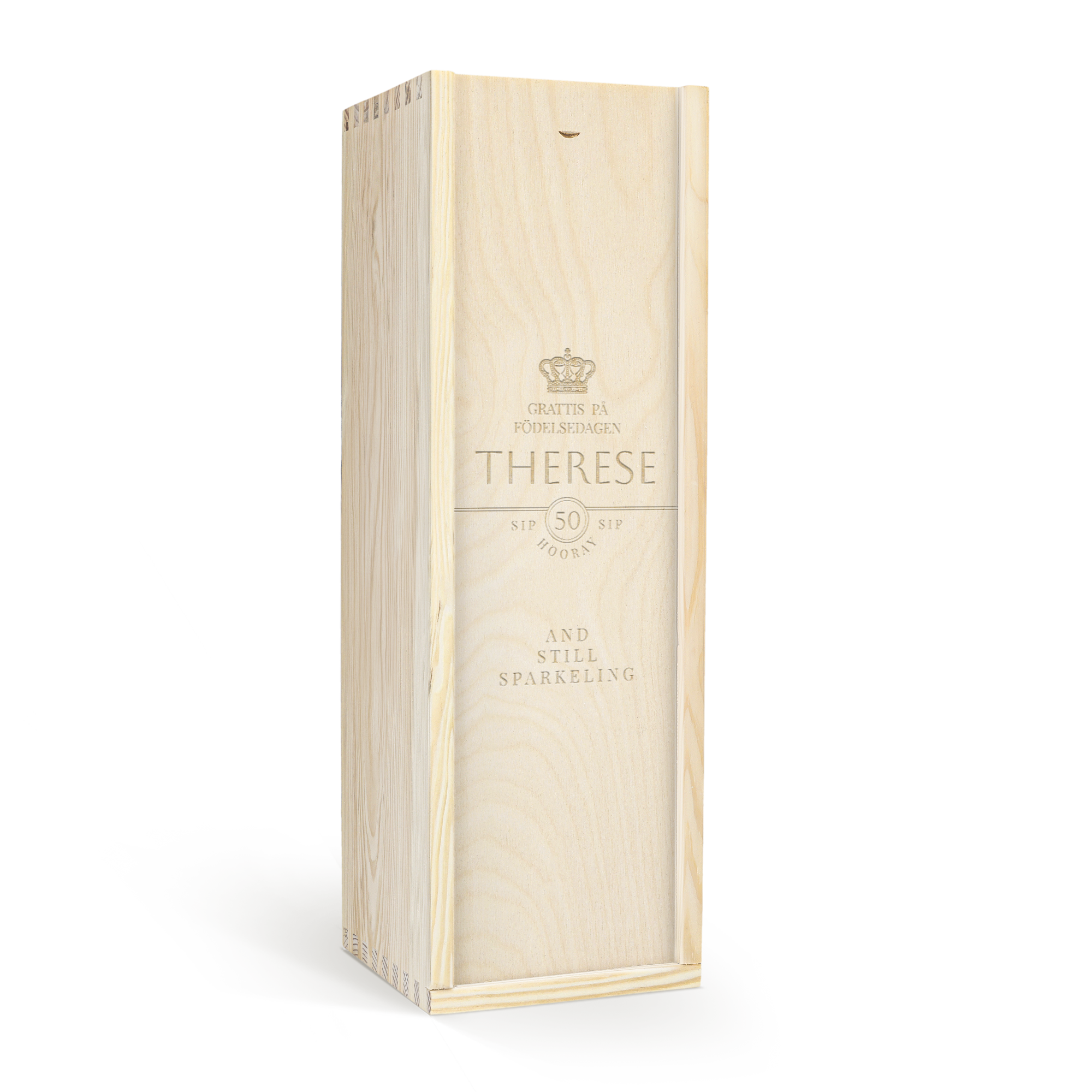 Personlig XL champagneflaska René Schloesser