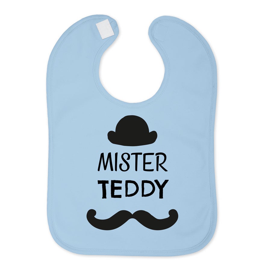 Baby bib - Baby blue