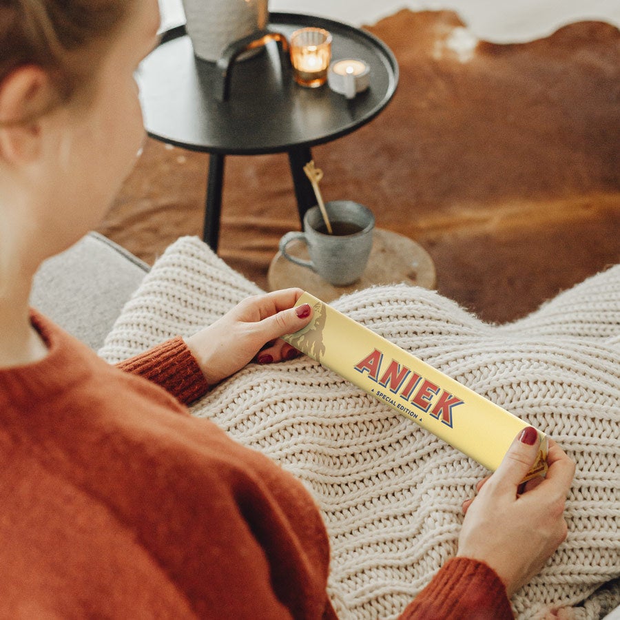 Toblerone reep met naam en foto