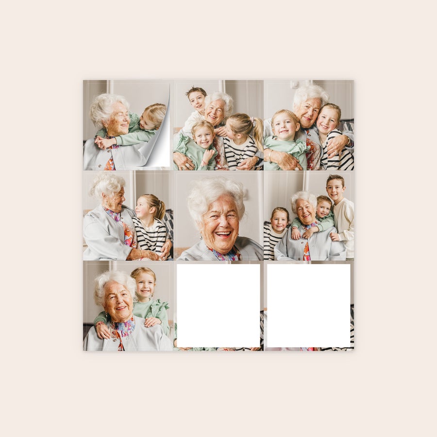 Autocolante foto Autocolante personalizate cu imagini multiple imprimă fotografia de familie preferată