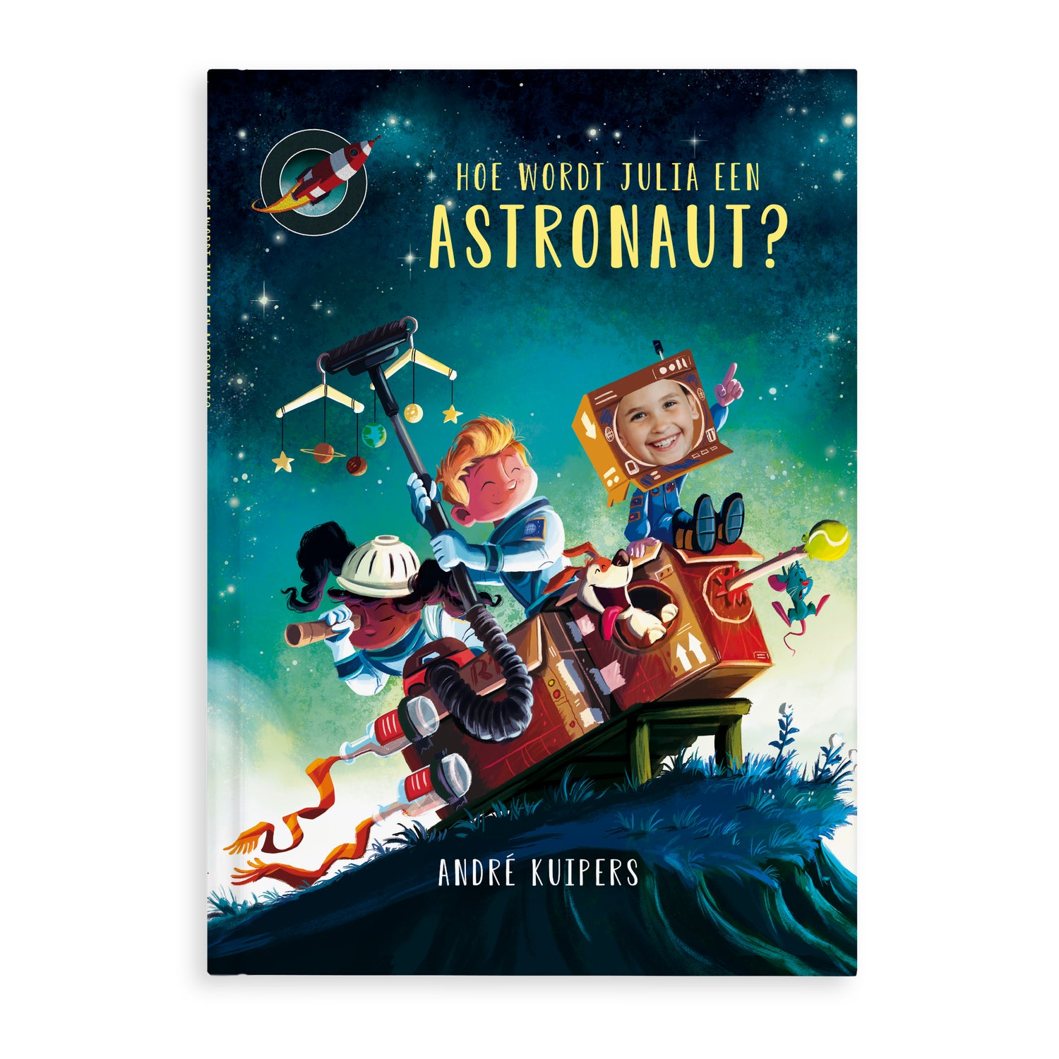 Boek met naam en foto - Hoe word je astronaut - Hardcover