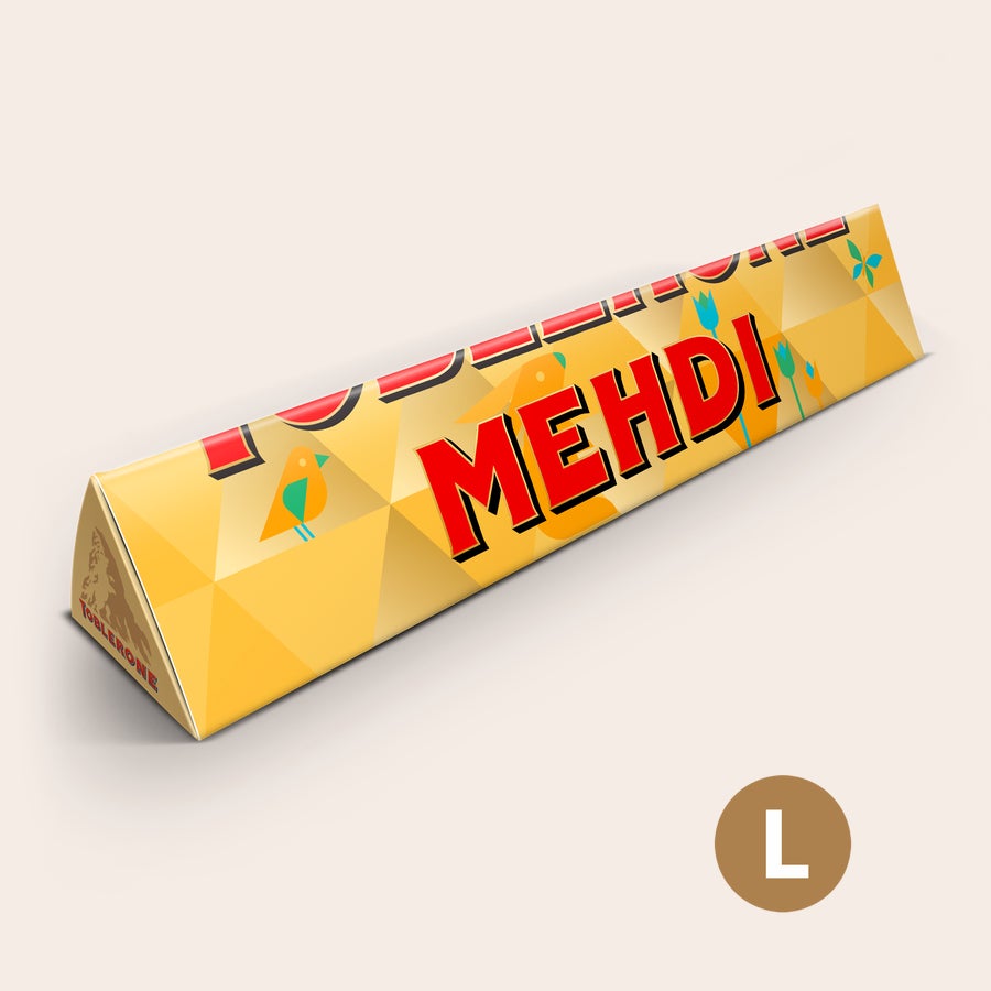 Toblerone de Pâques personnalisé Toblerone de Pâques personnalisé