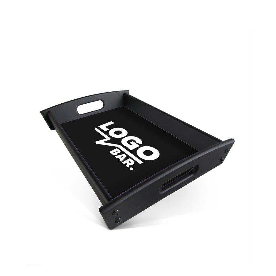 Personalised wooden serving tray - Black - 33 x 20 cm