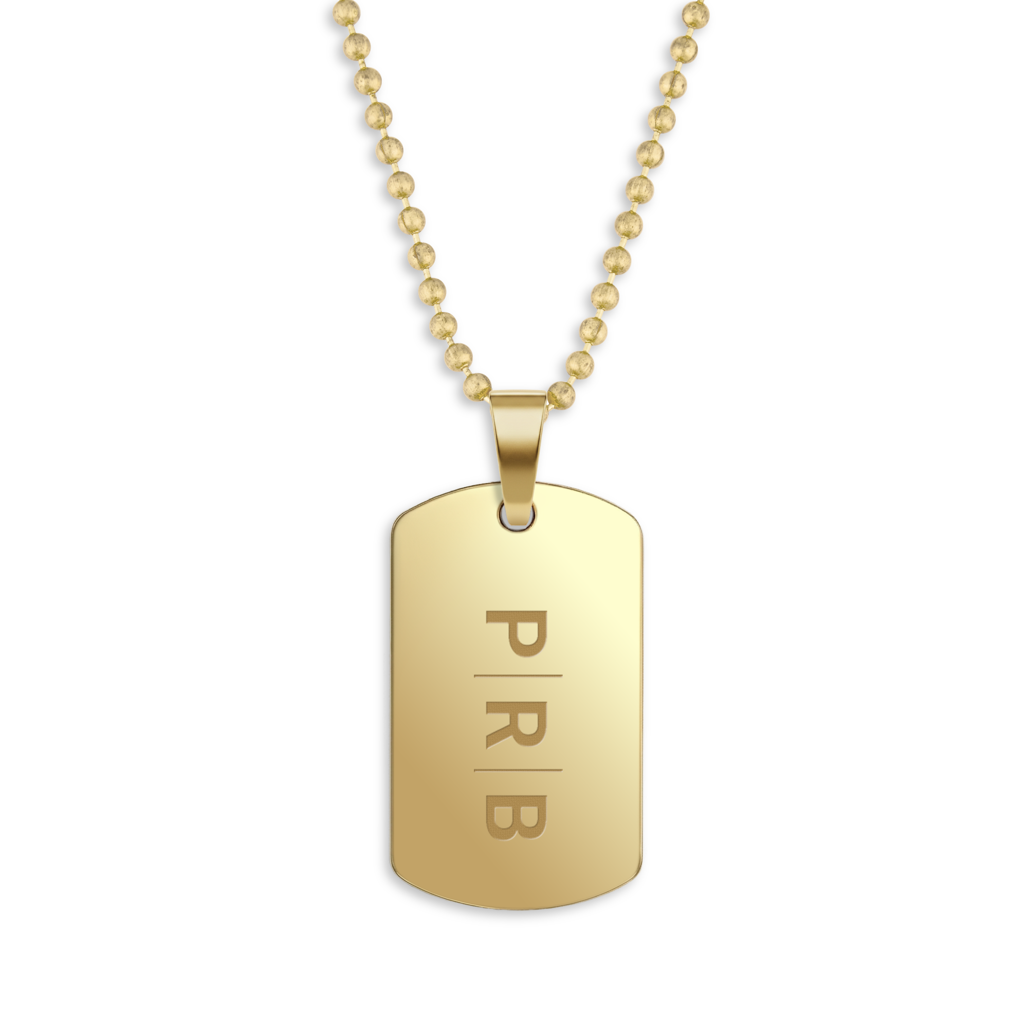 Pingente militar com nome. Incl. corrente