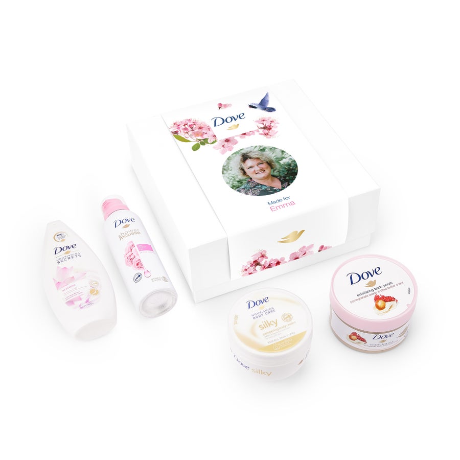 Personalised Dove gift set - Pampering Rosie Personalised Dove gift set - Pampering Rosie