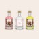 Degustazione di alcolici in miniatura - Pink Gin - Limoncello - Gin Degustazione di alcolici in miniatura - Pink Gin - Limoncello - Gin