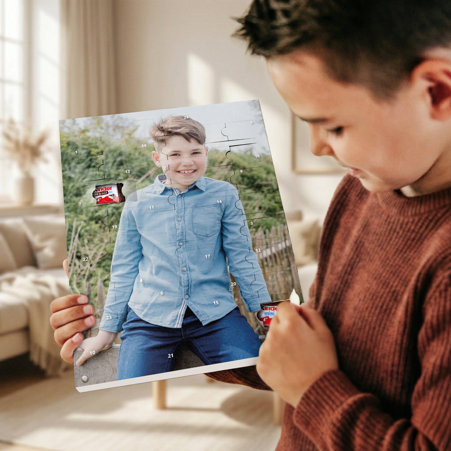 Spersonalizowany kalendarz adwentowy Kinder czekolada