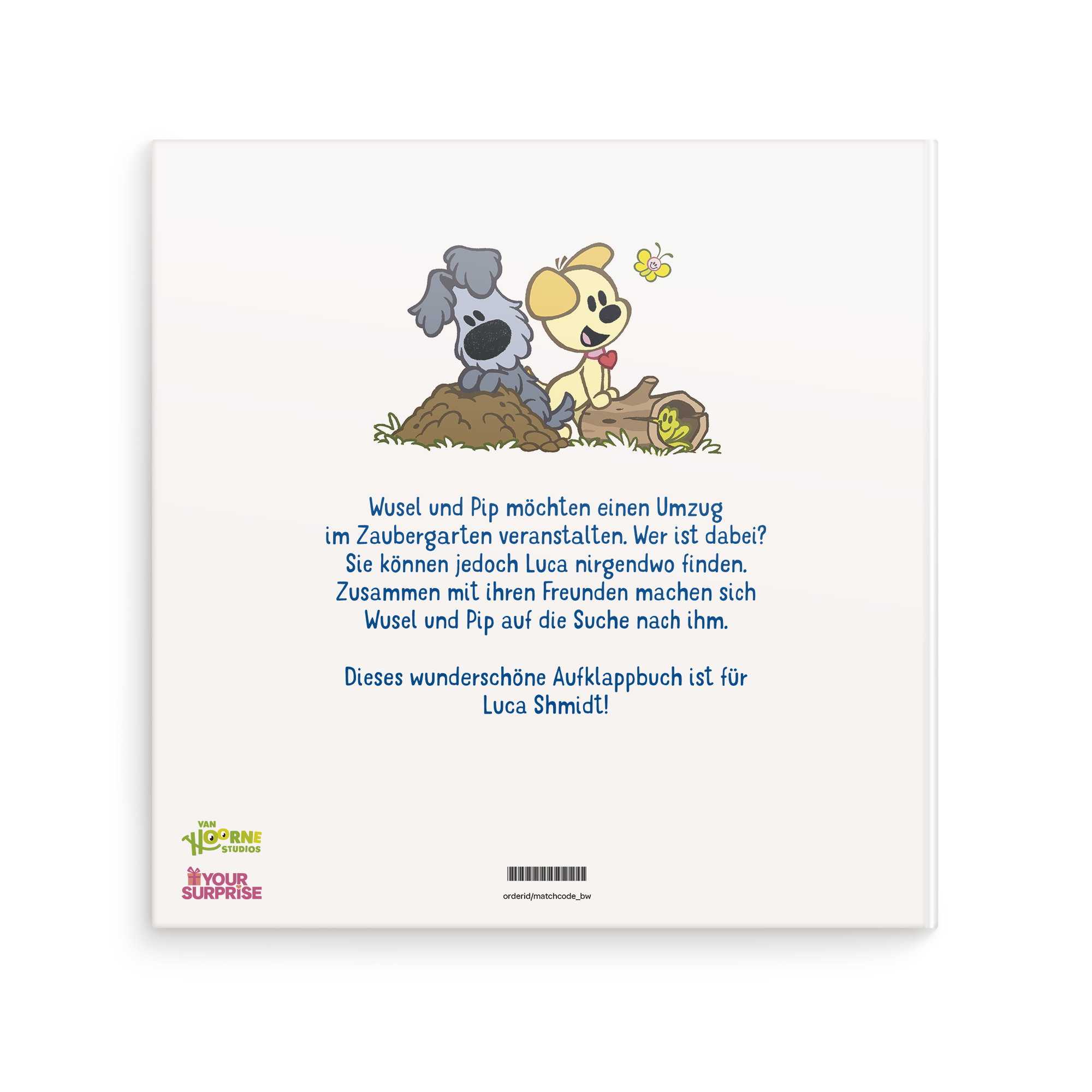 Kinderbuch Wusel & Pip Versteckspiel personalisieren