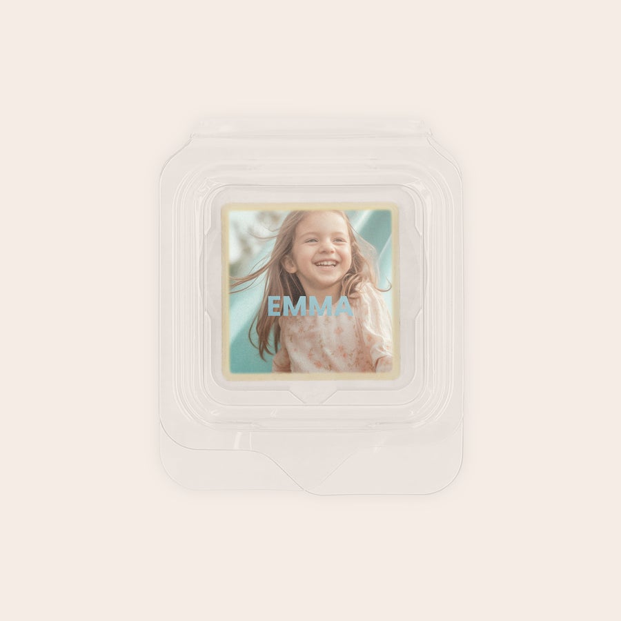 Choklad med tryck - individuellt förpackade Choklad med tryck - individuellt förpackade