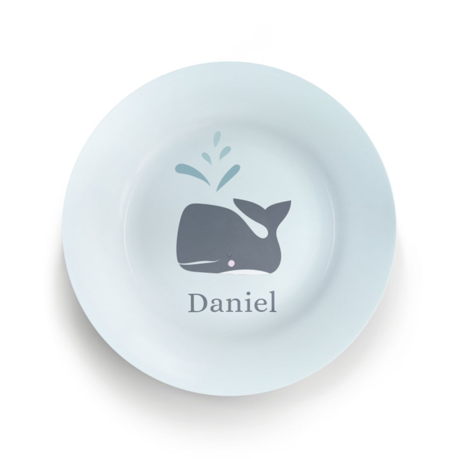 Personalised children's plate - BPA-free - Dishwasher-safe