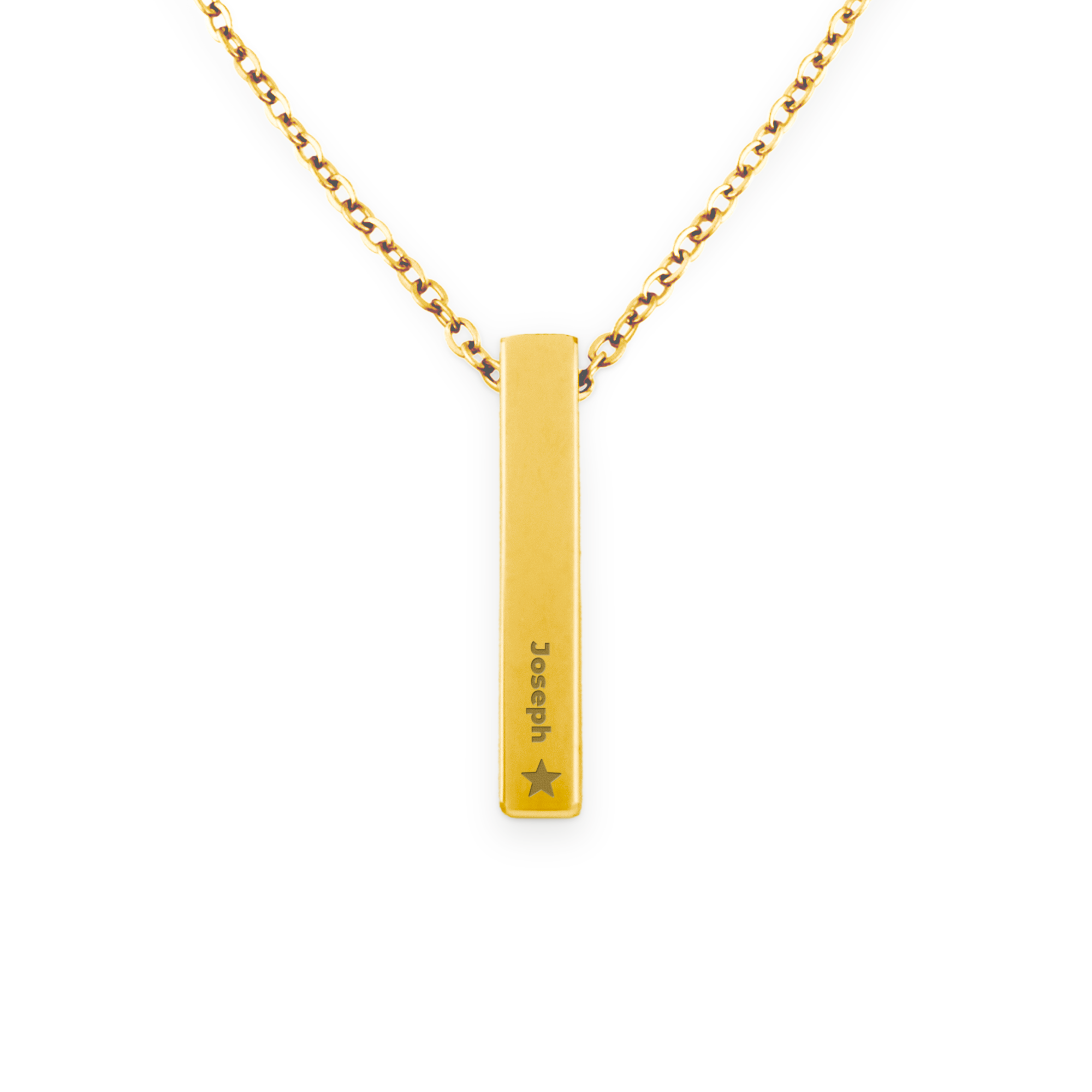 Collar de barra con nombre