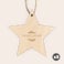 Engraved wooden Christmas star decoration Engraved wooden Christmas star decoration