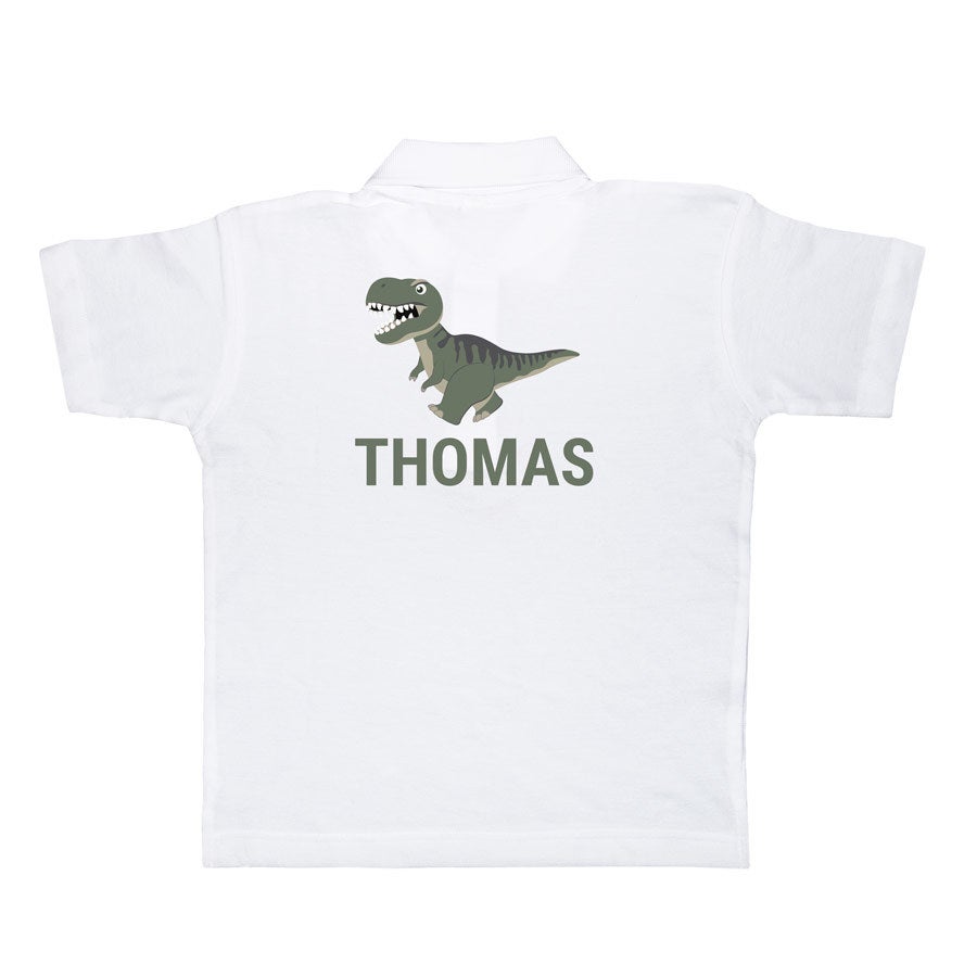 Personalised polo t-shirt - Children - White - 6 yrs