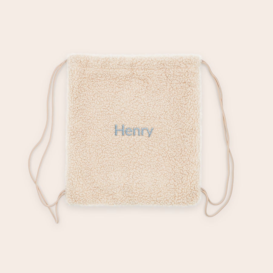 Bolsa de cordón con osito de peluche personalizada Bolsa de cordón con osito de peluche personalizada