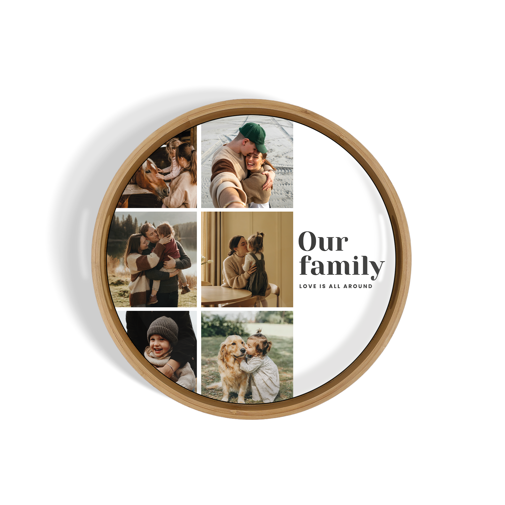 Personalised serving platter - Round