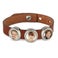 Slider armband - Bruin - 3 foto's