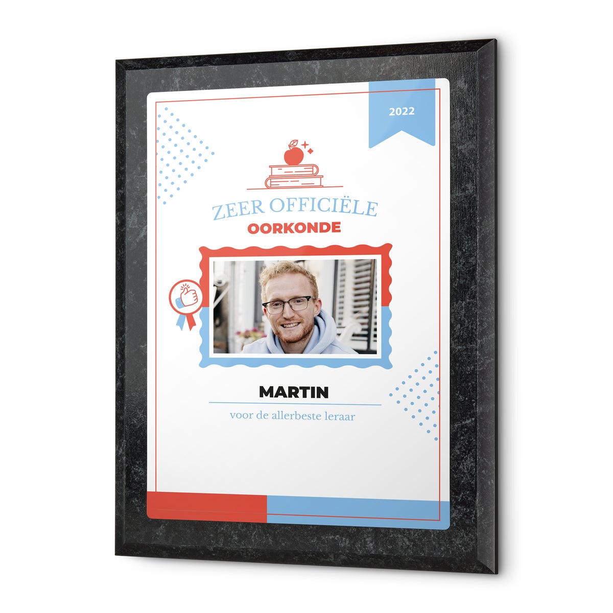 Oorkonde juf Juf / Meester bedrukken