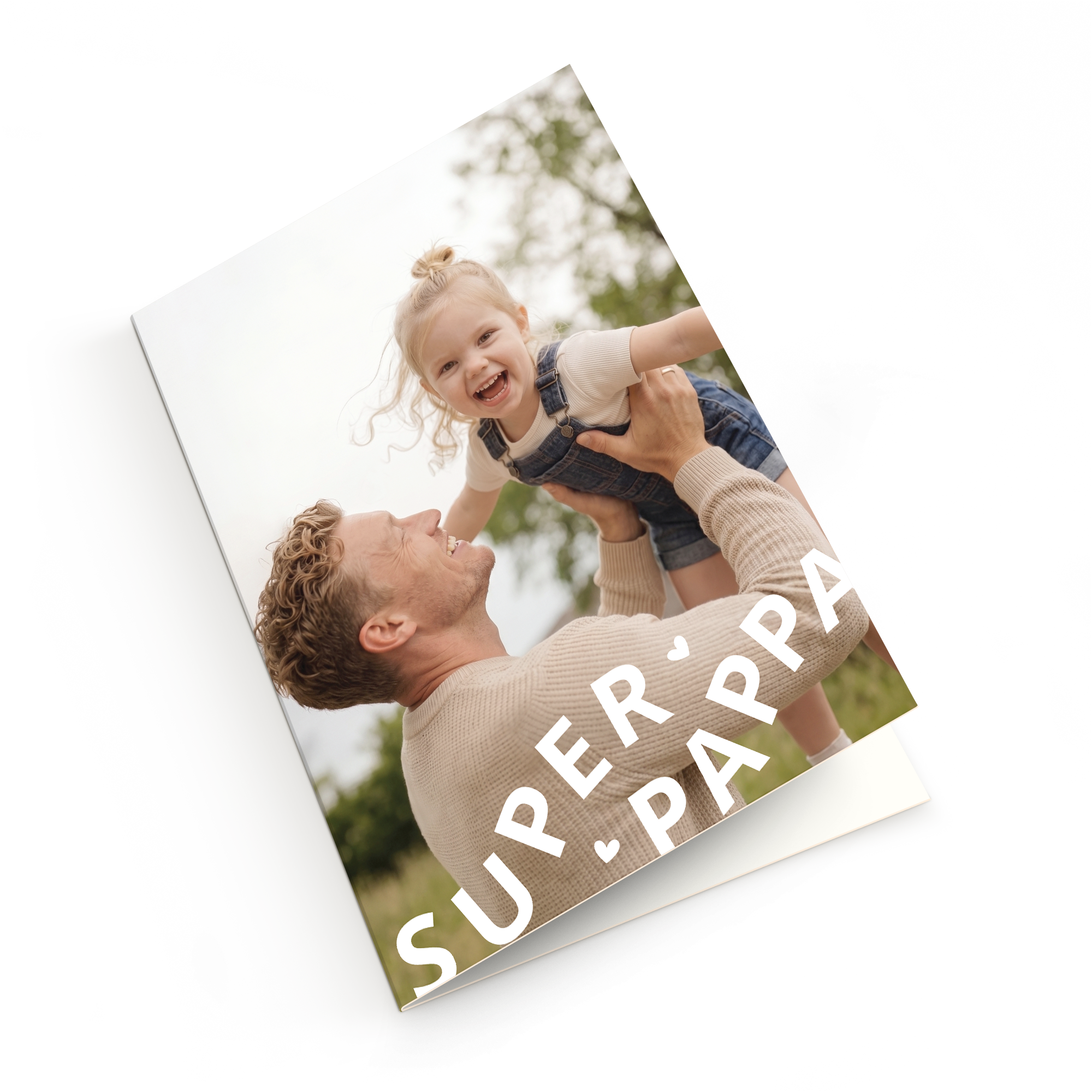 Jättestort gratulationskort till pappa - Personaliserat - 50 cm