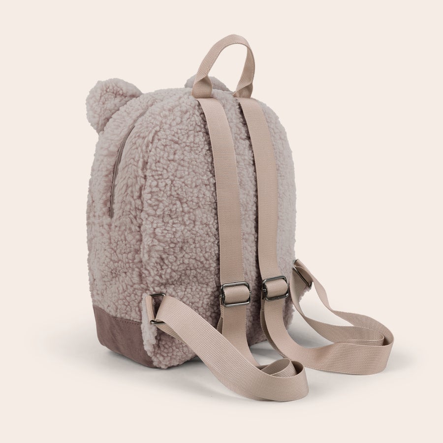 Zaino orsacchiotto personalizzato Simpatico zaino teddy personalizzato con nome o testo ricamato in rosa, spallacci regolabili