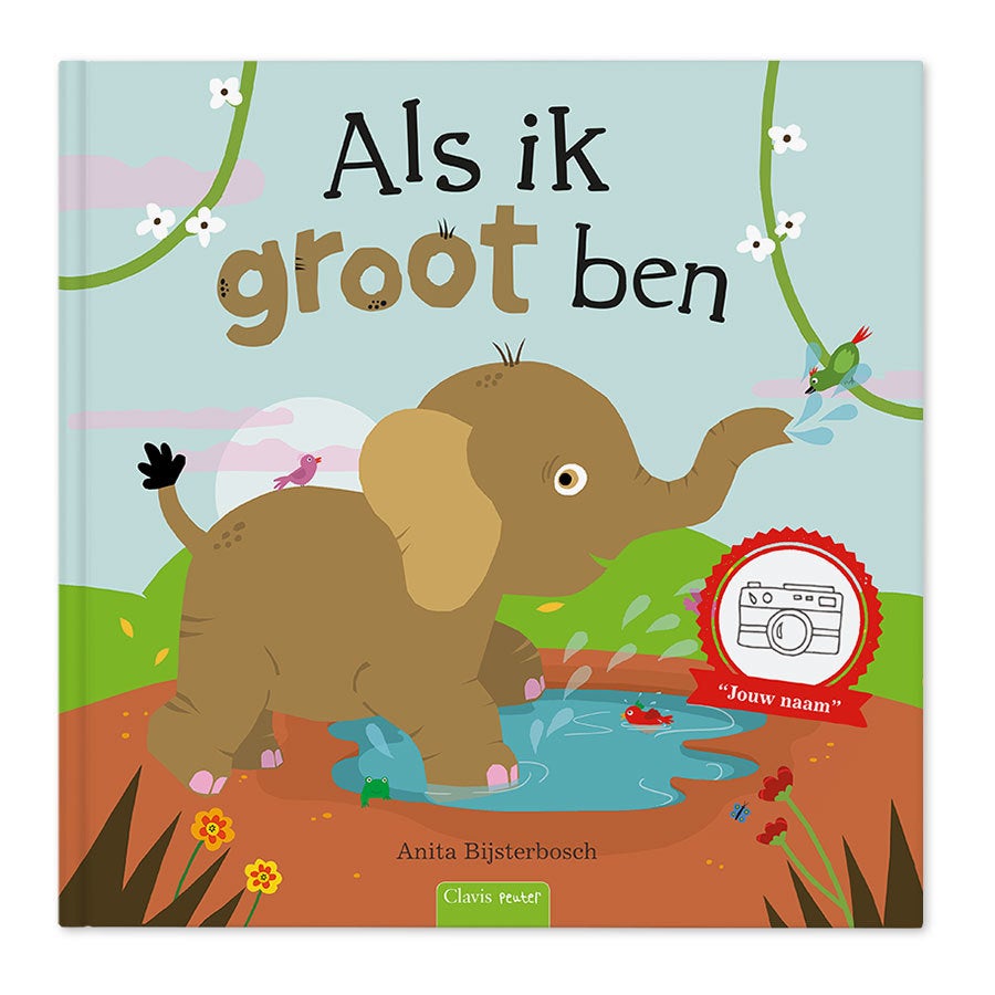 Als ik groot ben - XXL boek met naam, foto en groeiposter