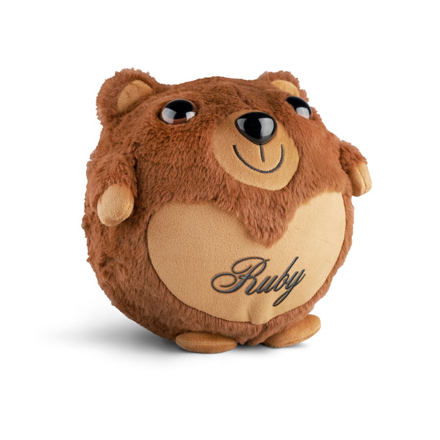 Personalised inflatable bear - Embroidered name