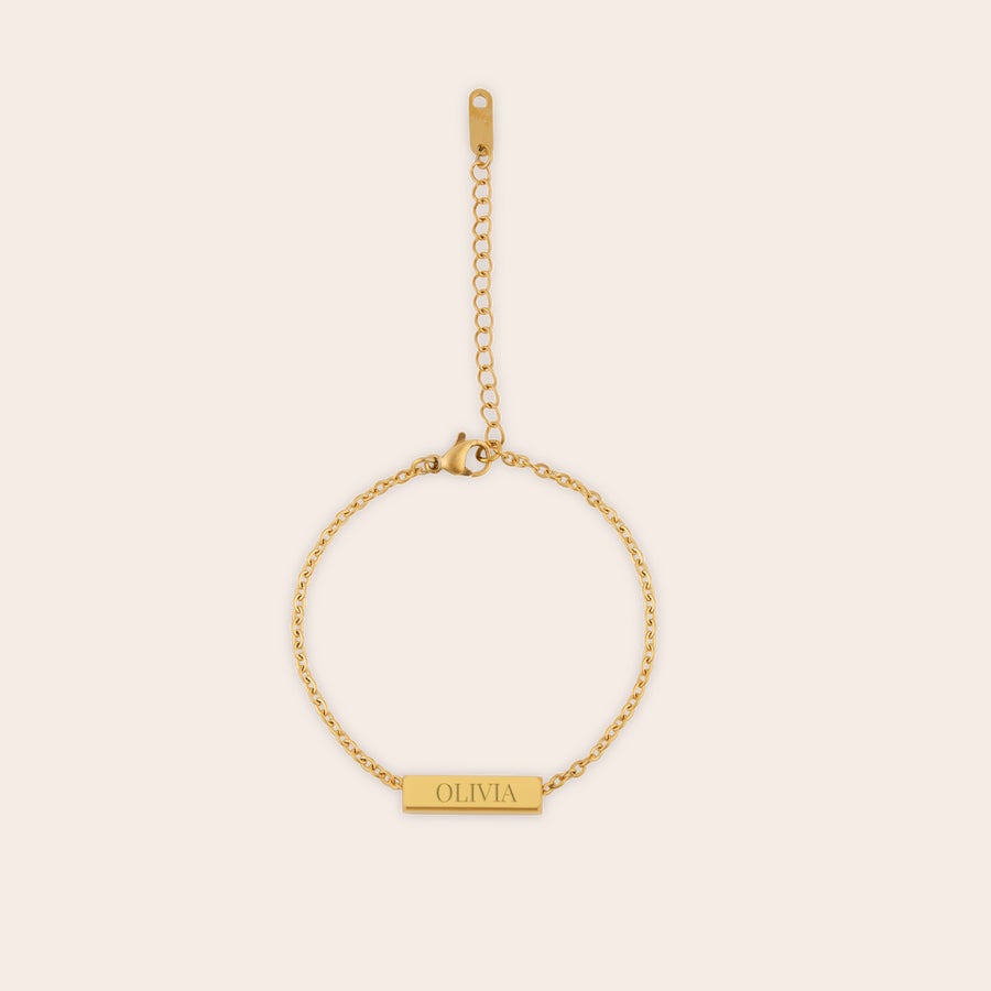 Bracelet avec plaque a graver Bracelet avec plaque a graver
