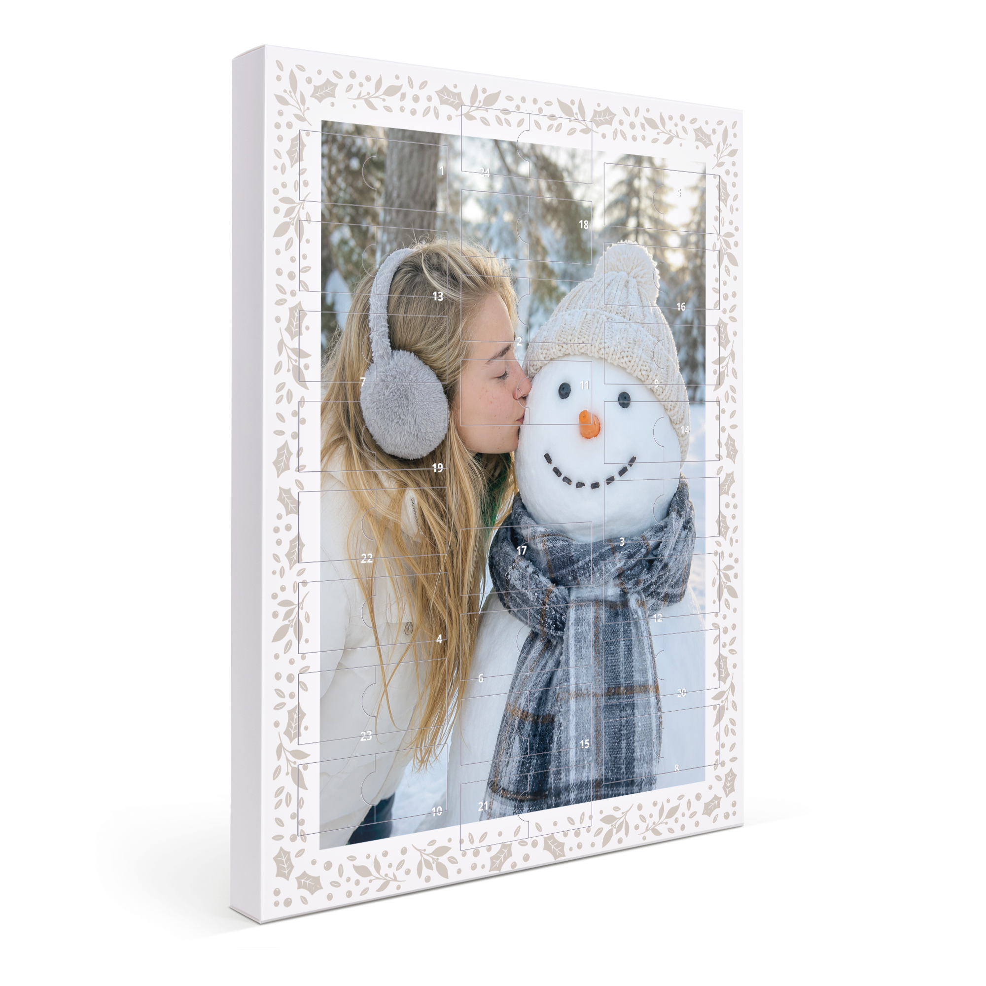 Personalised Kinder chocolate advent calendar