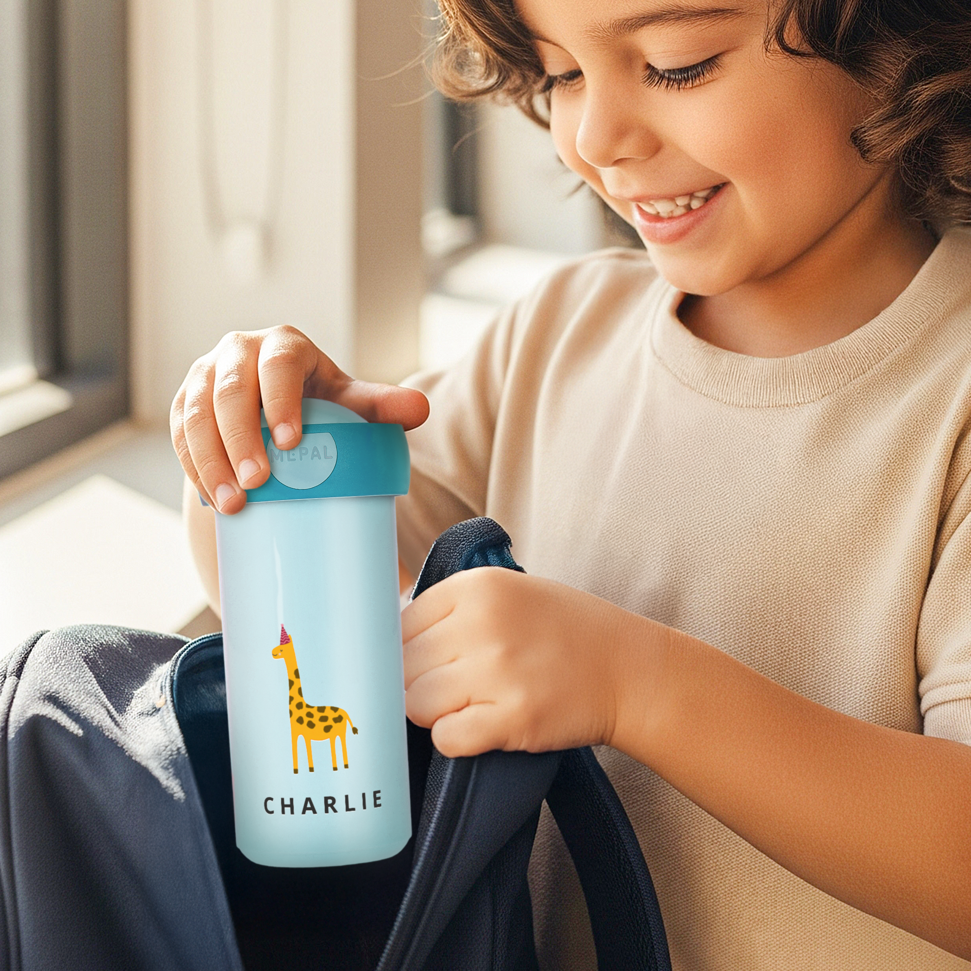 Personalisierter Mepal Kinderbecher mit Deckel