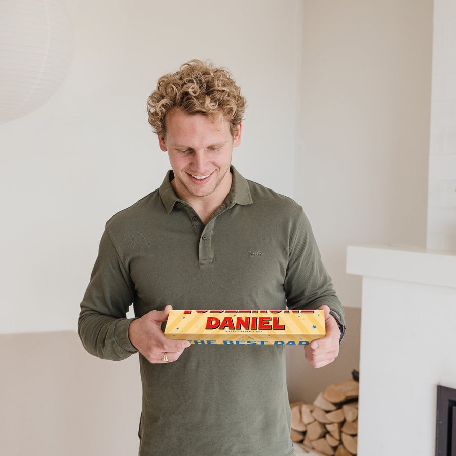 Father's Day chocolate - Toblerone with name