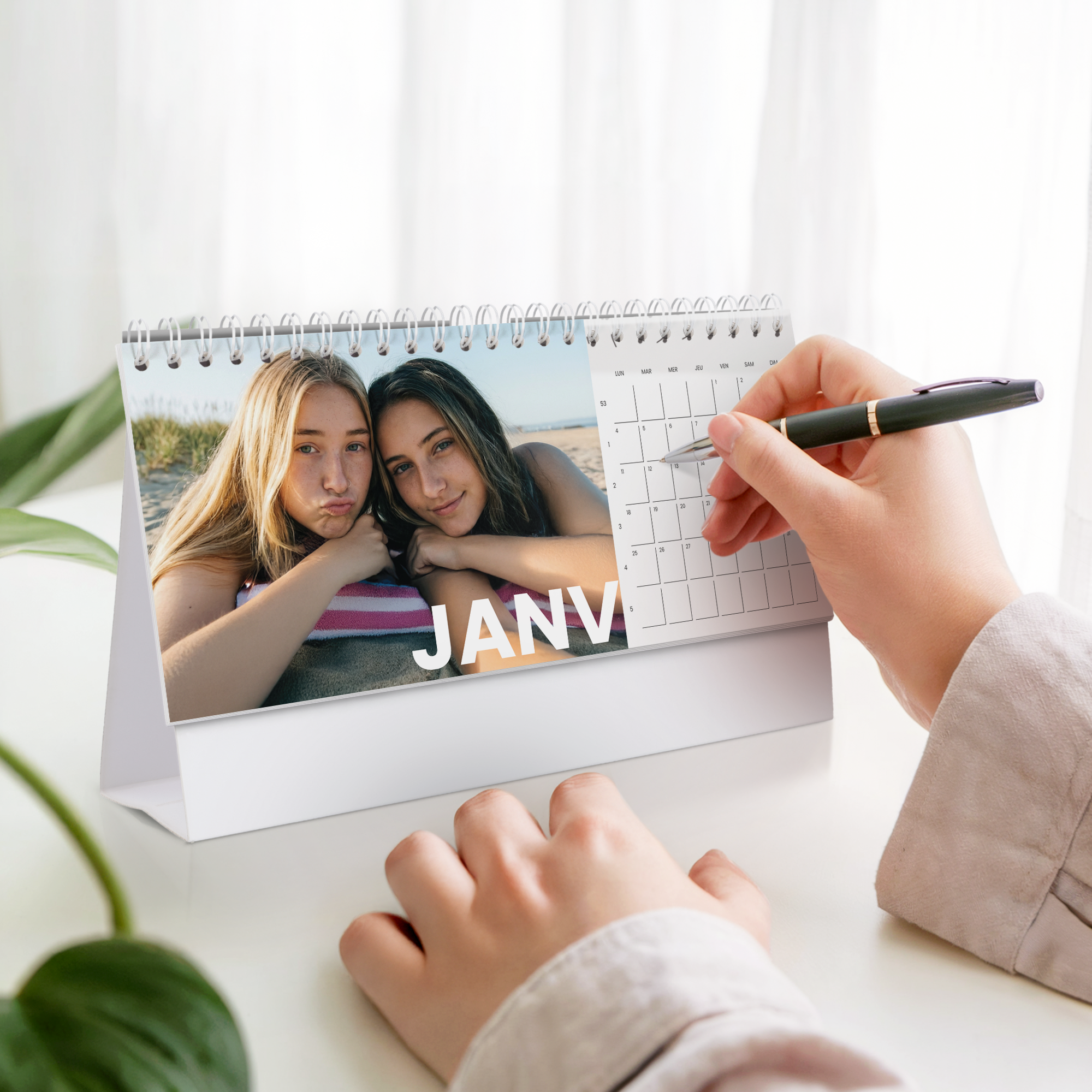 Calendrier de bureau personnalisé