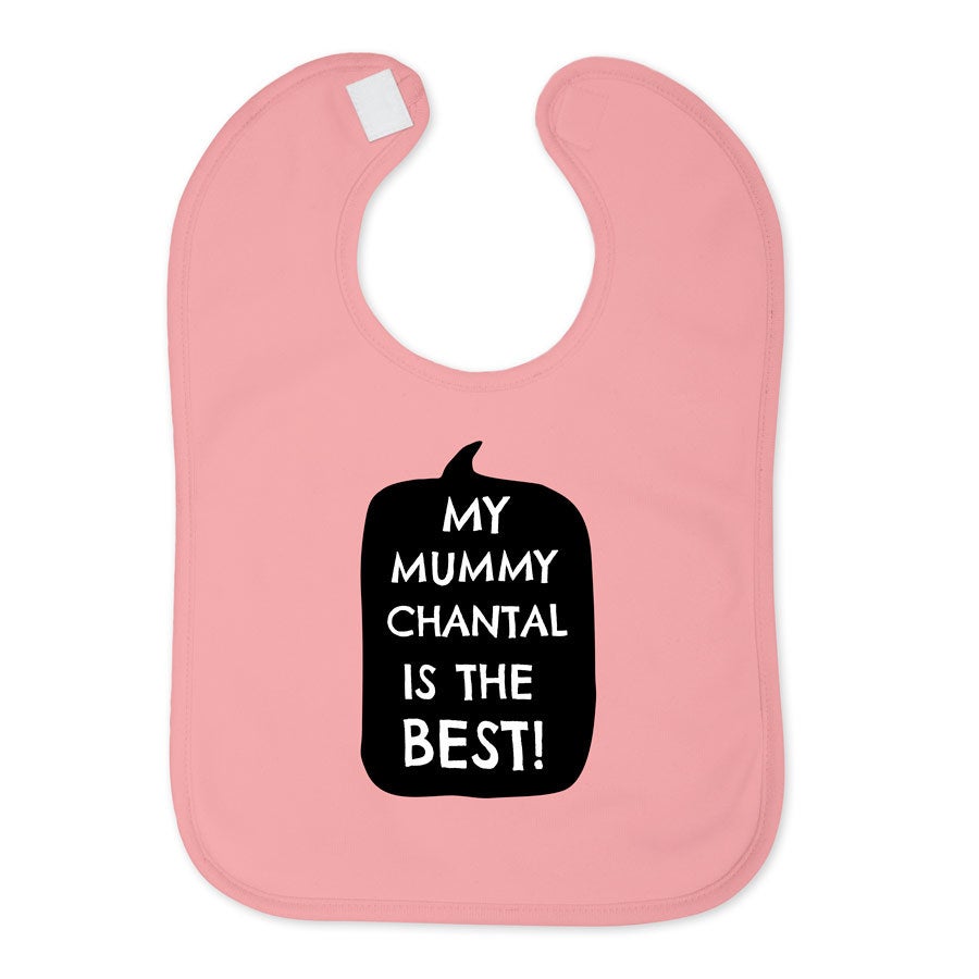Baby bib - Myk rosa