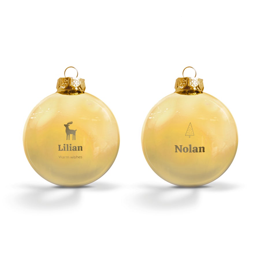 Szklane bombki choinkowe