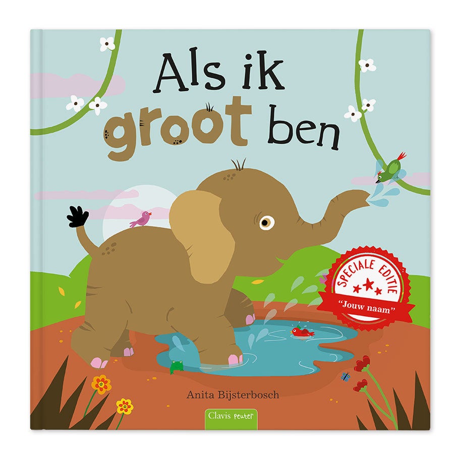 Als ik groot ben - XXL boek met naam, foto en groeiposter