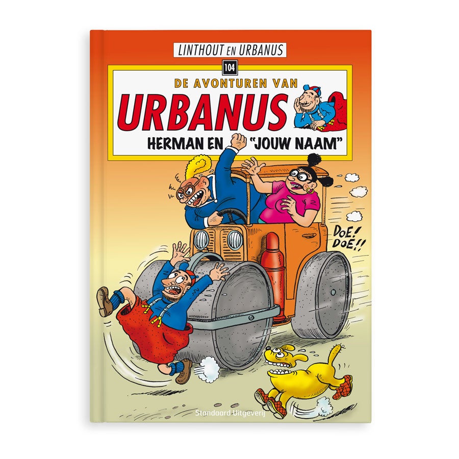 Persoonlijk stripboek met naam en foto - De avonturen van Urbanus &apos;Herman & Hermien&apos; (Soft