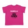 Personalised Baby T-shirt - Short sleeve - Fuchsia - 62/68