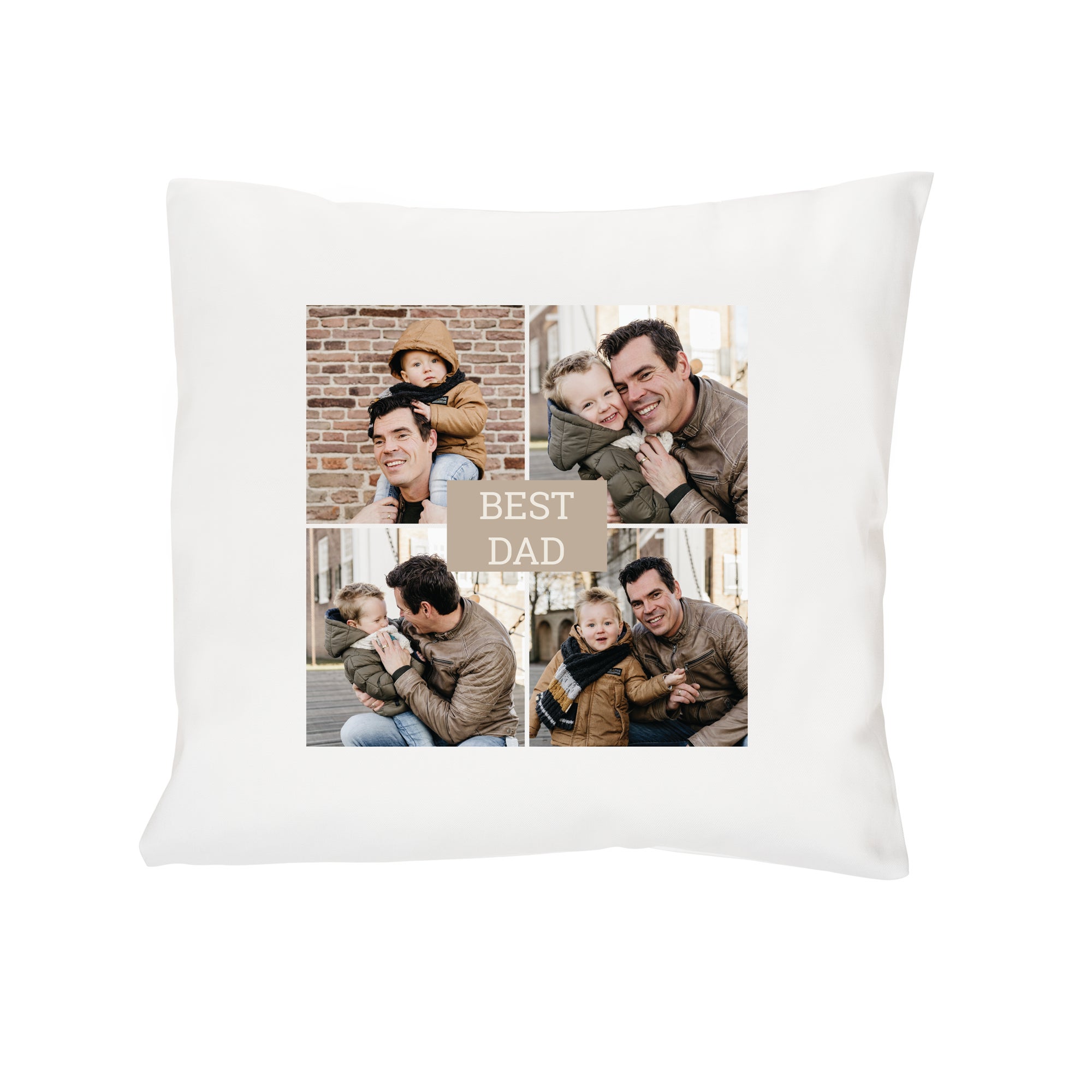 Personalised cushion - Father's Day - White - 40 x 40 cm