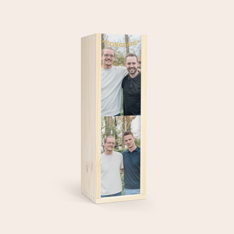 Personalised Jagermeister Liqueur Gift - Wooden Case Personalised Jagermeister Liqueur Gift - Wooden Case