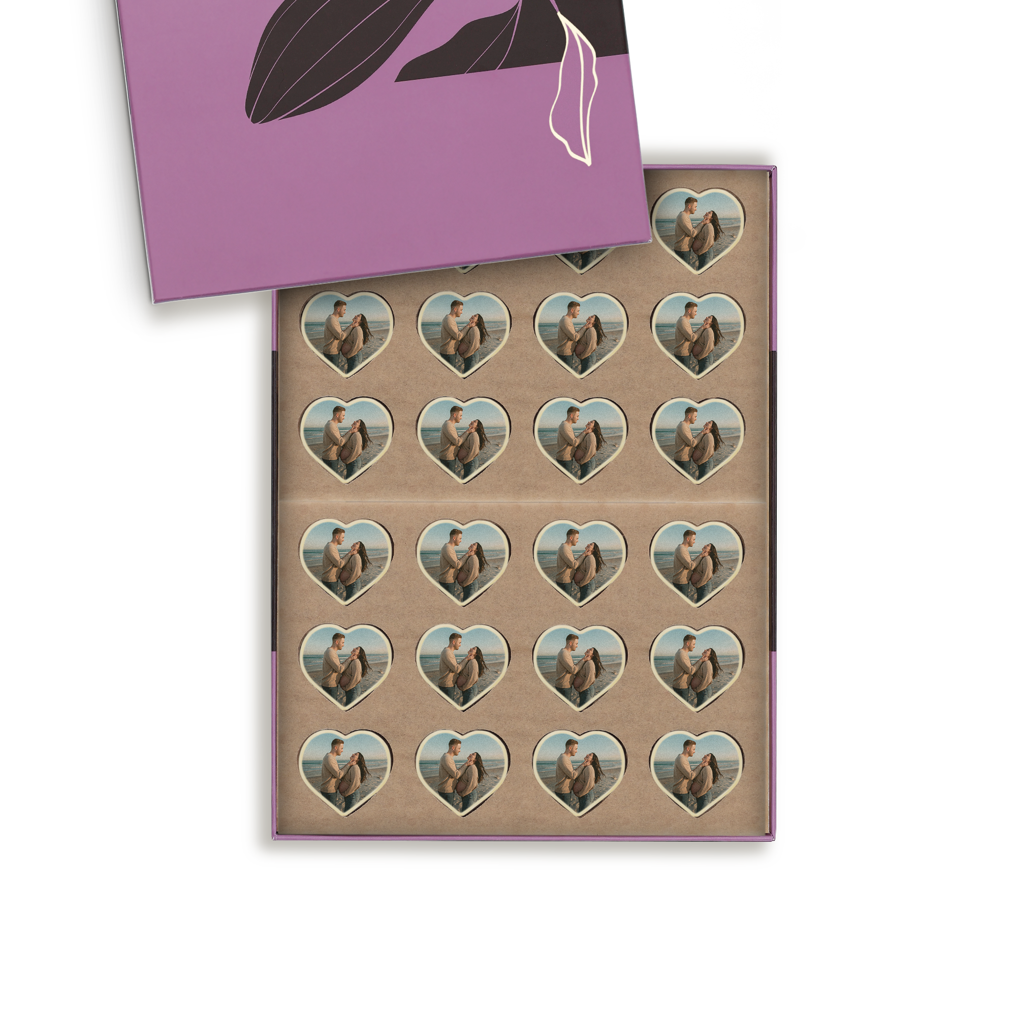 Chocolats Coeur personnalisés