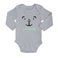 Babybody - Langarm - Grau - 62/68