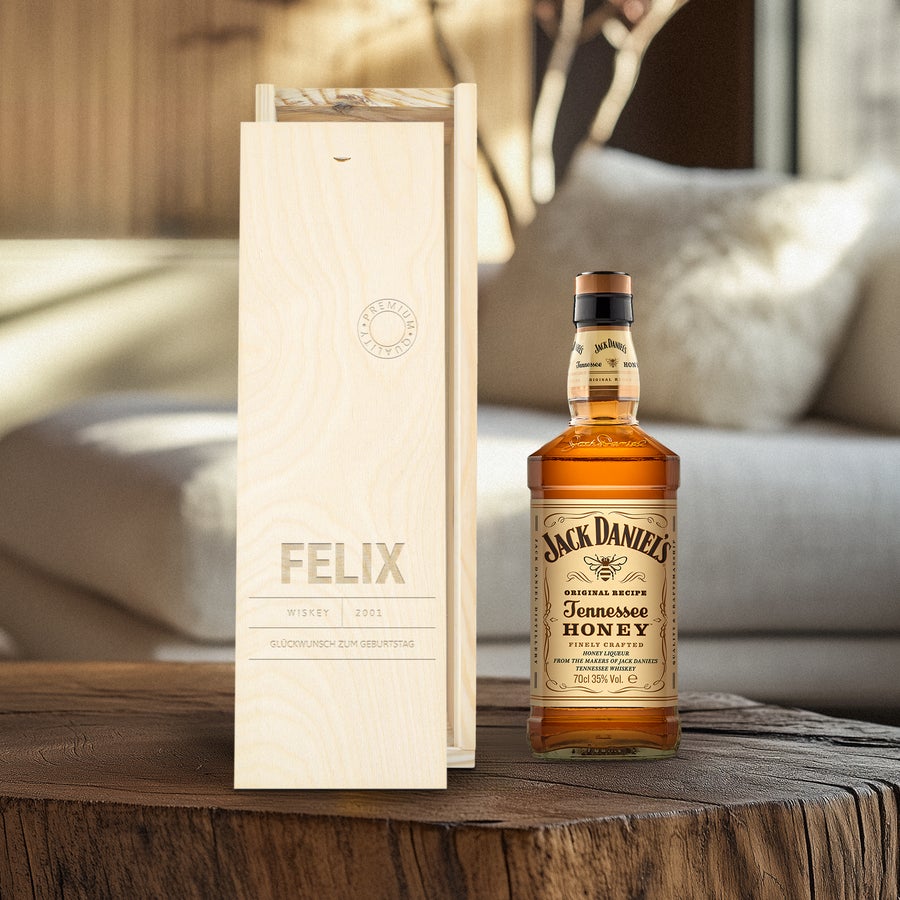 Whisky Jack Daniels Honey Bourbon personalisieren Whisky Jack Daniels Honey Bourbon personalisieren