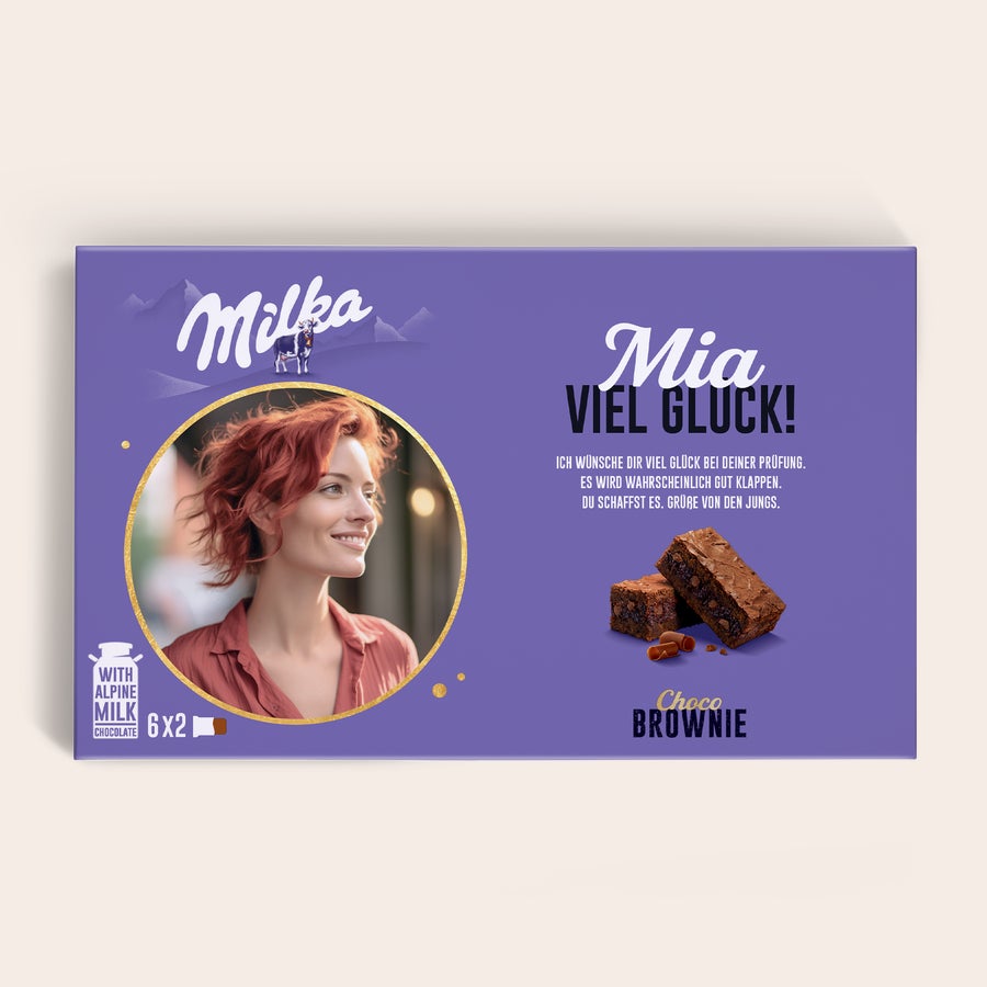 Personalisierte Milka Choco Brownie Personalisierte Milka Choco Brownie