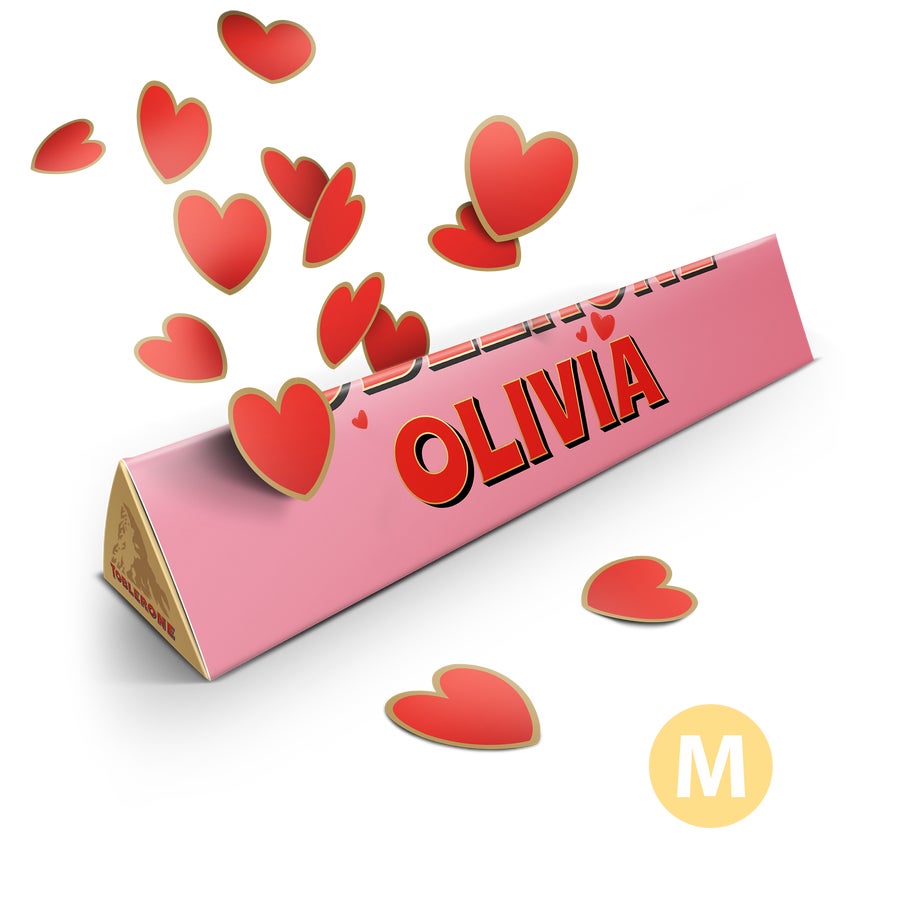 Personalised Toblerone Chocolate Bar - Love Personalised Toblerone Chocolate Bar - Love