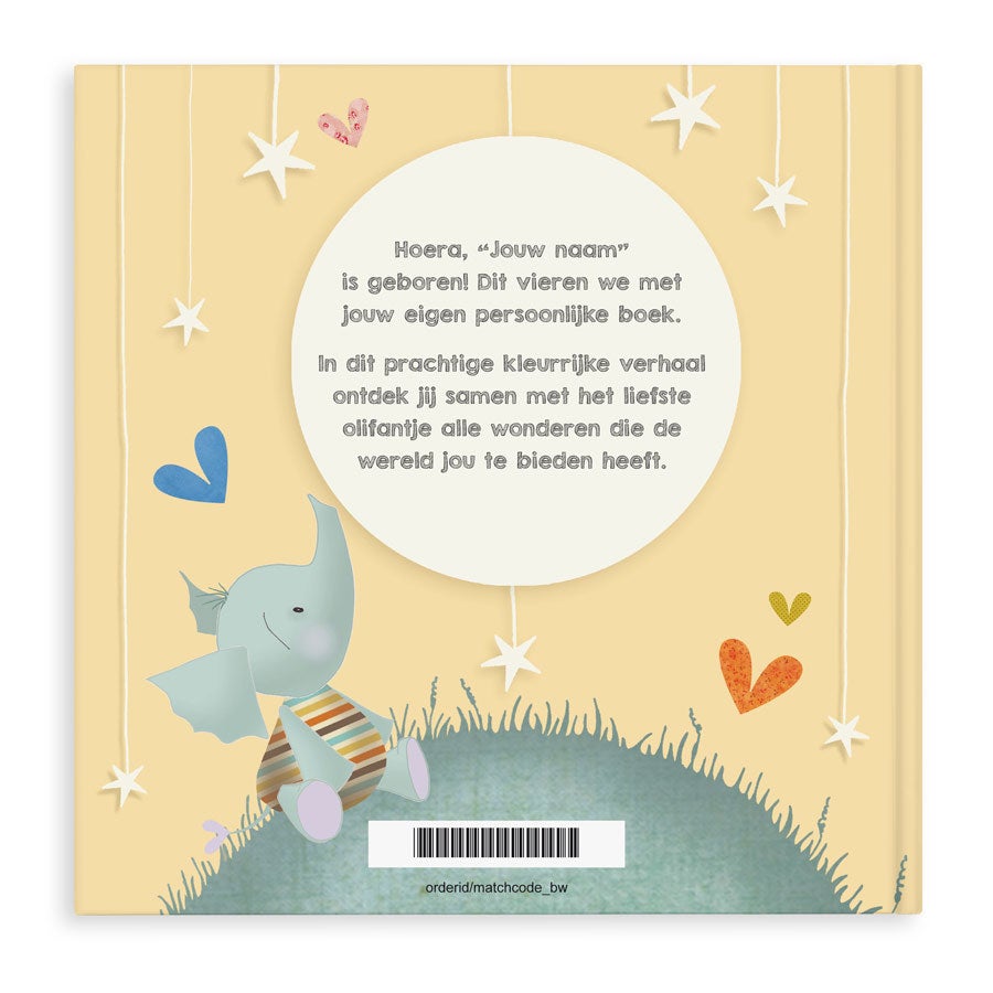 Babyboek "Welkom op de wereld" personaliseren