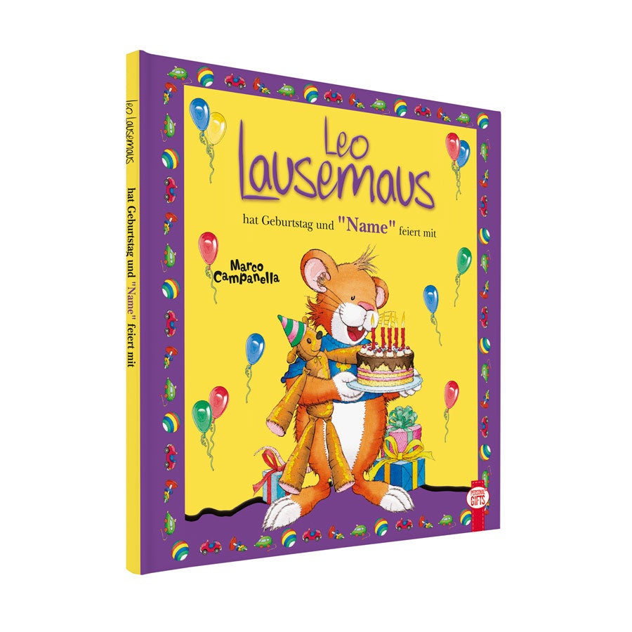 Kinderbuch Leo Lausemaus hat Geburtstag personalisieren