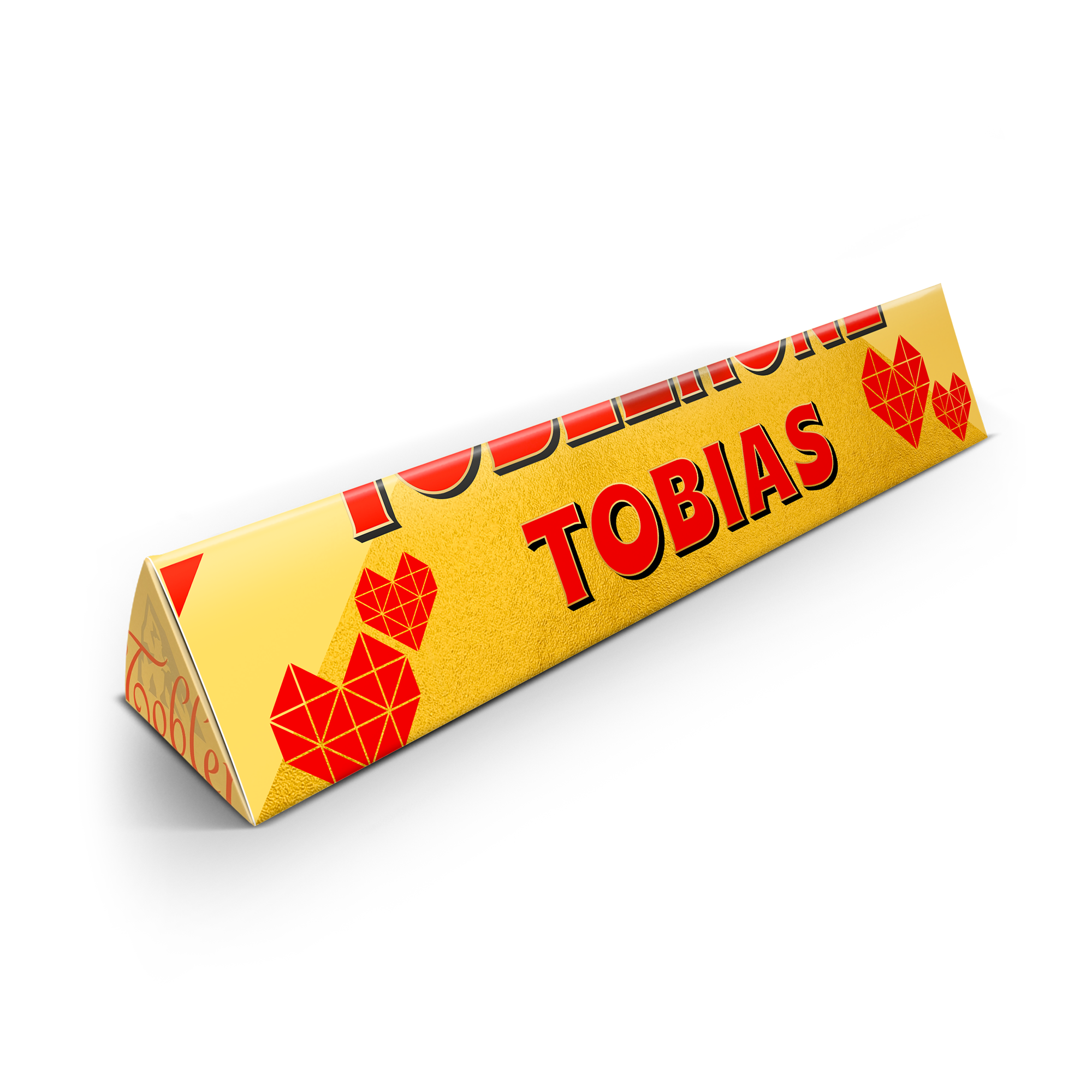 Toblerone med navn - Hjerter