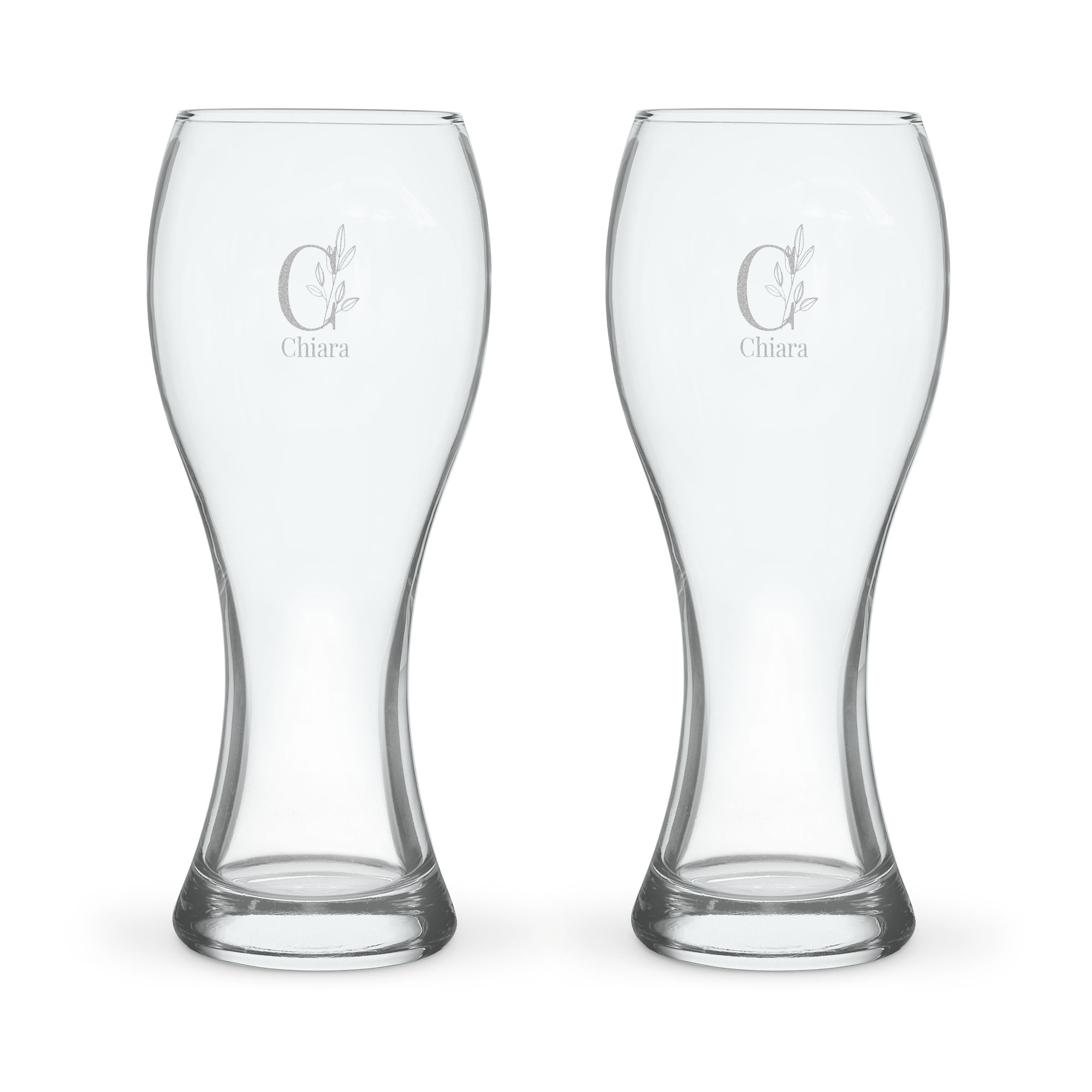 Weizengläser mit Gravur