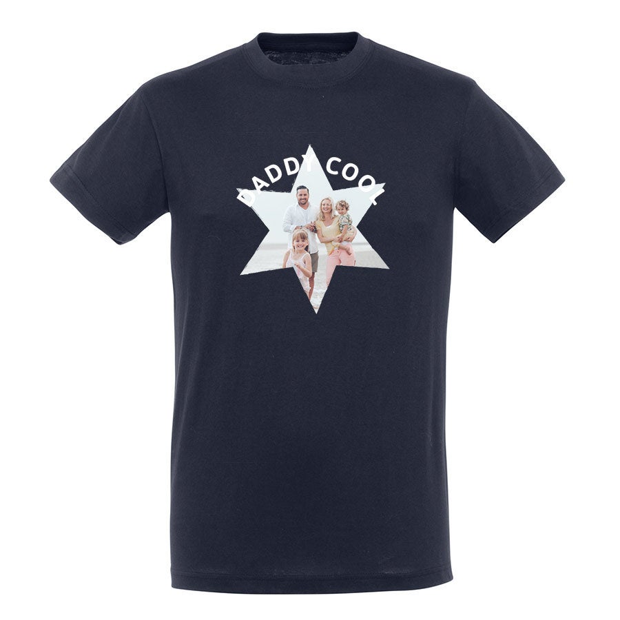 T-shirt voor mannen bedrukken - Navy - XXL