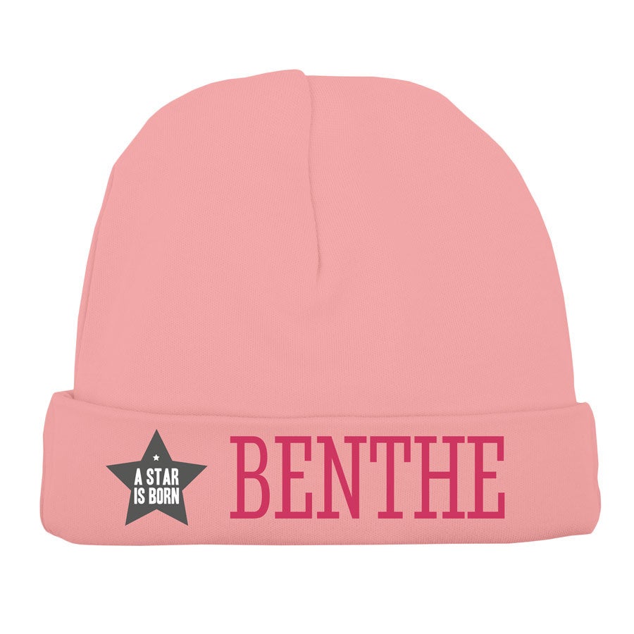 Babymuts bedrukken - Babyroze